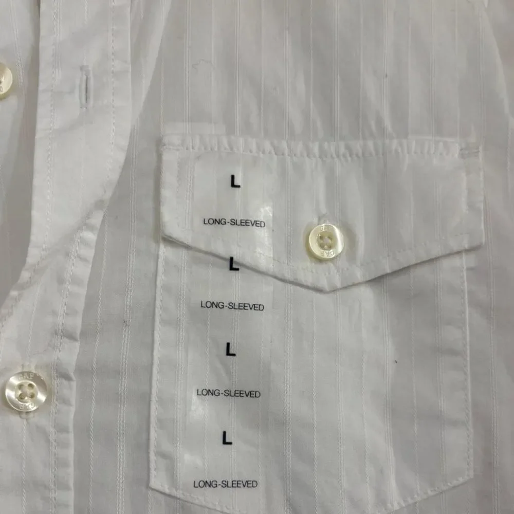 GAP Kids White Button-Up Shirt | Casual Classic | NWT | Size Large (10)